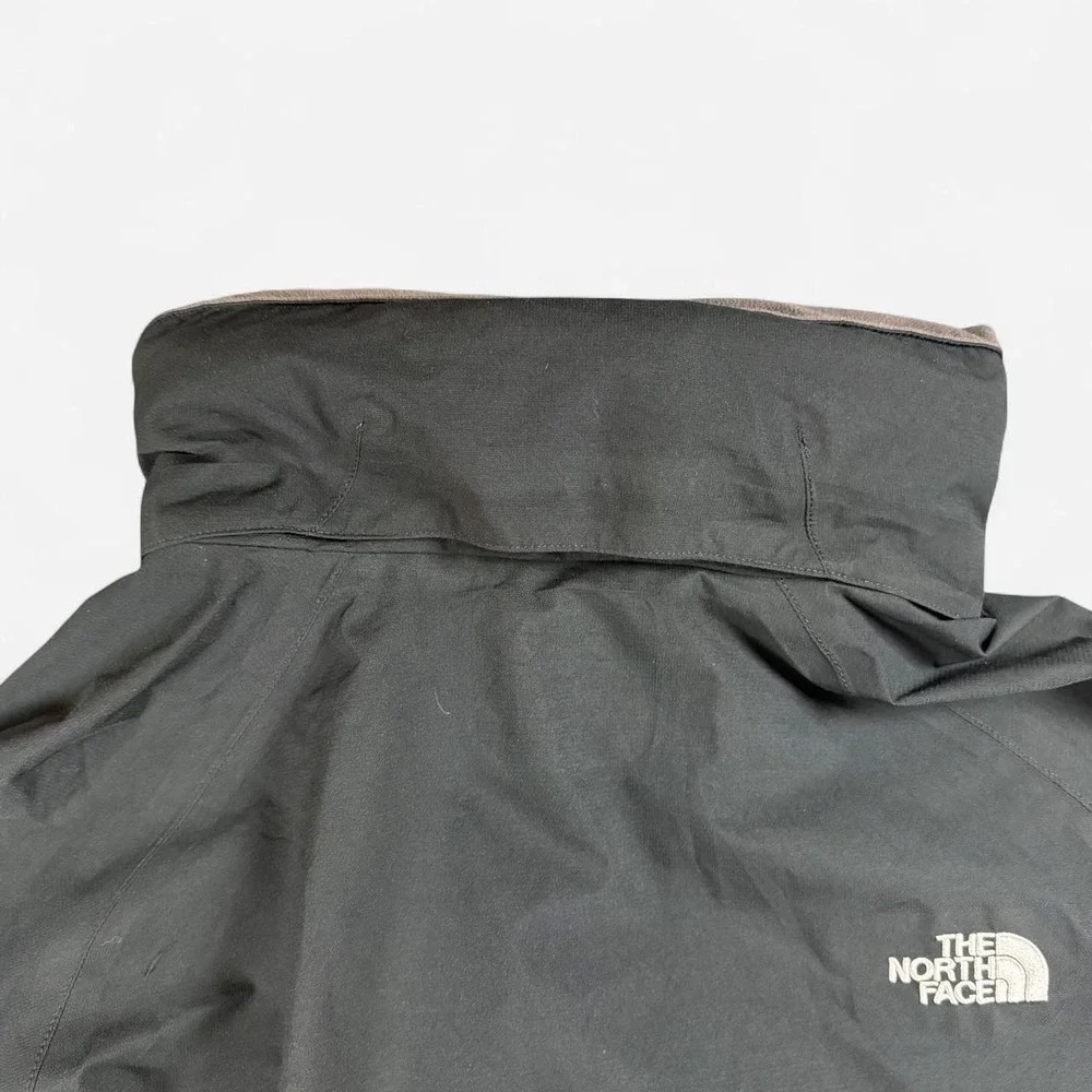 North Face Black GoreTex Paclite Storable Hood Windbreaker Jacket Size L - XL
